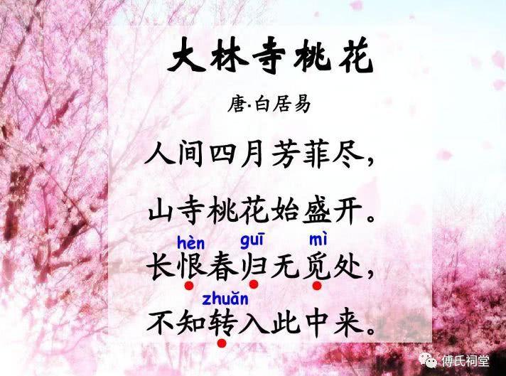 “人间四月芳菲尽，山寺桃花始盛开”是什么意思？