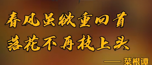 “春风虽欲重回首，落花不再上枝头”是什么意思？