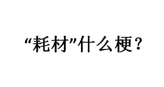 网络用语耗材是什么梗？