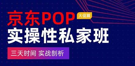 京东POP实操性私家班——大促篇，​三天时间，实战剖析-​原价4980