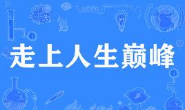“走上人生的巅峰”是什么梗?
