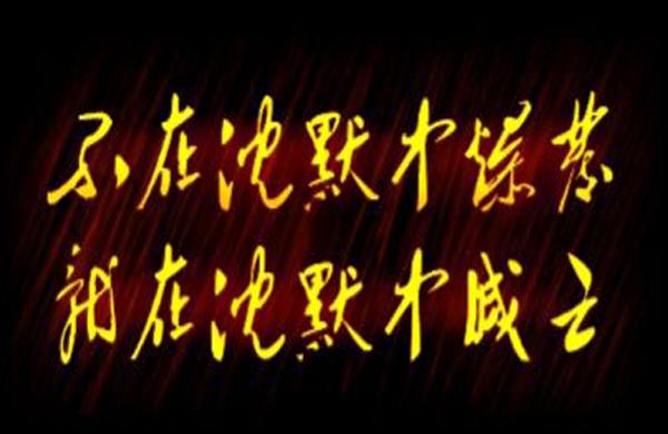 “不在沉默中爆发，就在沉默中灭亡”是什么意思？