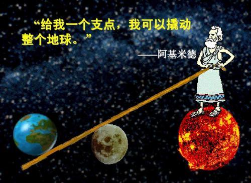 “给我一个支点，我就能撬起整个地球”是什么意思？