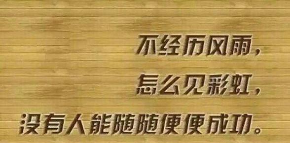 “不经历风雨，怎能见彩虹”是什么意思？