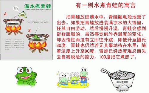 “温水煮青蛙”是什么意思？