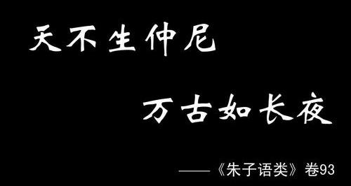 “天不生仲尼，万古如长夜”是什么意思？