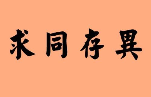 “求大同，存小异”是什么意思？